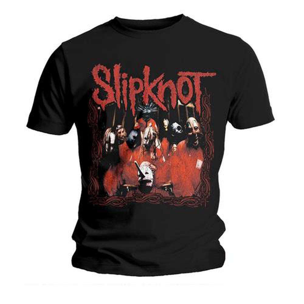 Slipknot - Band Frame Heren Tshirt - Zwart